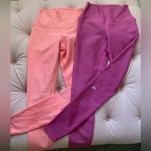ALO Yoga Pink and Purple Leggings